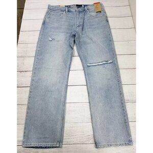 Levis SilverTab Distressed Straight Jeans Mens Size 36x32